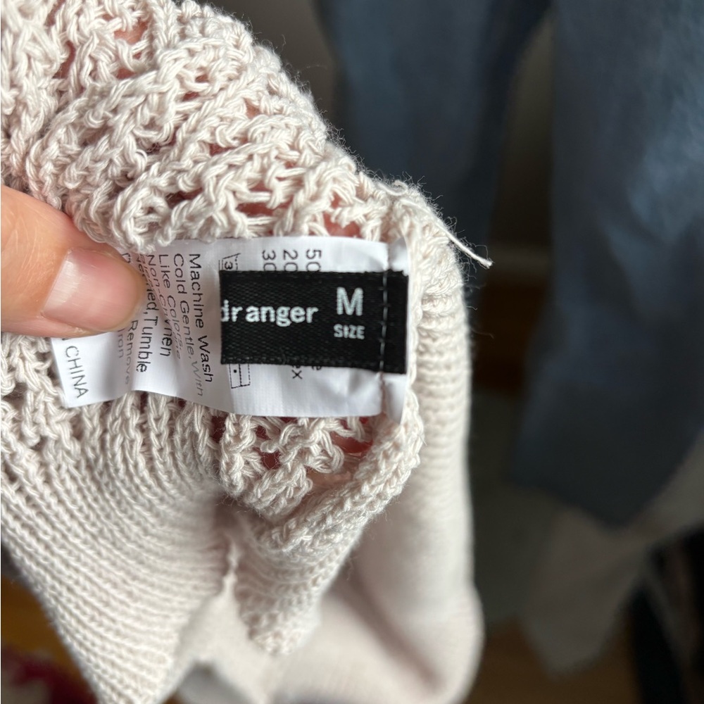 Chic Cream Knit Tank Top - Picture 3 of 4